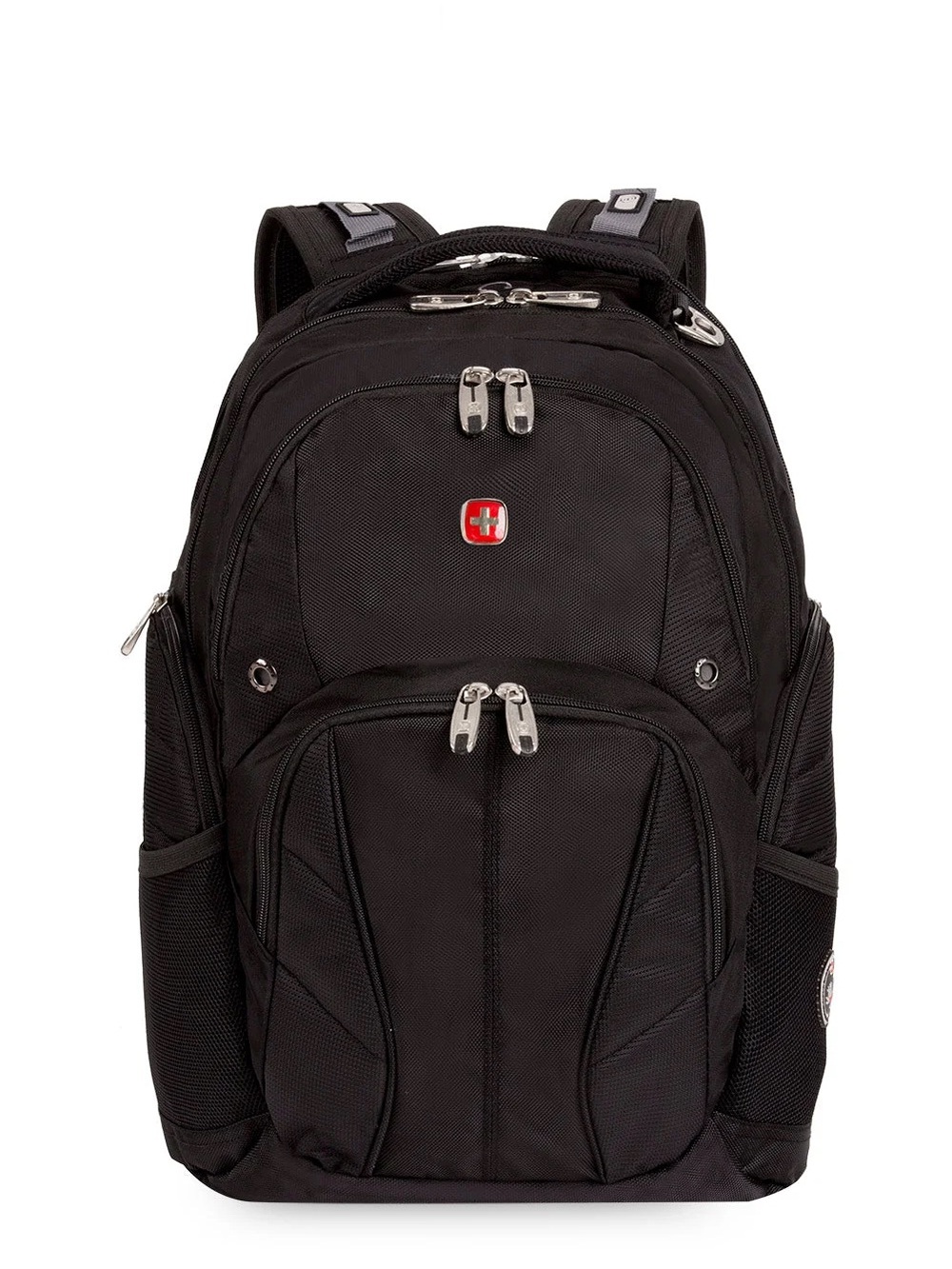 SwissGear Black Laptop Backpack with Multiple Zip Pockets